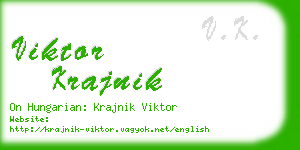 viktor krajnik business card